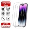 3 db edzett üveg iPhone 15 14 13 12 11 Pro Max Mini X XS Max XR 8 7 6 Plus képernyővédő fólia iPhone SE 2020 2022-höz