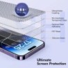 3 db edzett üveg iPhone 15 14 13 12 11 Pro Max Mini X XS Max XR 8 7 6 Plus képernyővédő fólia iPhone SE 2020 2022-höz