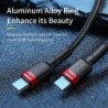 Baseus USB Type-C - USB C kábel iPhone 15-höz 100W/5A PD gyorstöltő kábel Macbookhoz Xiaomi Samsung Type-C kábel