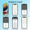 Mini intelligens GPS nyomkövető vezeték nélküli elvesztésgátló emlékeztető eszköz SmartTag Apple Find My APP Key Kids Finder Loc