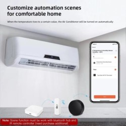 Tuya Bluetooth hőmérséklet-páratartalom-érzékelő Mini kompatibilis Bluetooth alkalmazással Távirányító hőmérő, higrométer, ottho