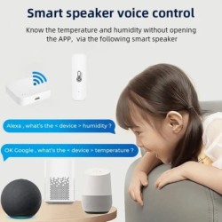Tuya Bluetooth hőmérséklet-páratartalom-érzékelő Mini kompatibilis Bluetooth alkalmazással Távirányító hőmérő, higrométer, ottho