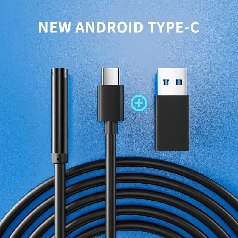 7.0 mm-es C típusú endoszkóp kamera IP67 vízálló 6 LED-es állítható USB Android rugalmas vizsgáló boreszkóp kamerák telefonhoz é 7.0 mm-es C típusú endoszkóp kamera IP67 vízálló 6 LED-es állítható USB Android rugalmas vizsgáló boreszkóp kamerák telefonhoz é