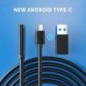 7.0 mm-es C típusú endoszkóp kamera IP67 vízálló 6 LED-es állítható USB Android rugalmas vizsgáló boreszkóp kamerák telefonhoz é