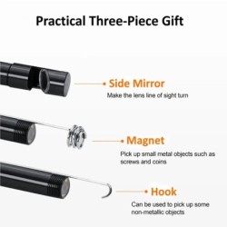 7.0 mm-es C típusú endoszkóp kamera IP67 vízálló 6 LED-es állítható USB Android rugalmas vizsgáló boreszkóp kamerák telefonhoz é