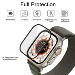 Apple Watch Series 9-8-7-6 5/4 SE Ultra-2 49mm 41mm 45mm 40mm 44mm 3D (nem edzett üveg) fólia tartozékokkal
