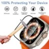 Apple Watch Series 9-8-7-6 5/4 SE Ultra-2 49mm 41mm 45mm 40mm 44mm 3D (nem edzett üveg) fólia tartozékokkal
