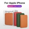 Apple Magsafe mágneses kártyatartó tok iPhone 14 13 12 11 Pro Max Mini X XS XR 8 Plus telefonhoz, bőr pénztárca tok