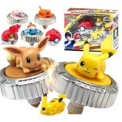 Pokémon Elf forgócsiga Gyro golyó akciófigura Pikachu Charmander Squirtle Mew Eevee indító gyerek csatajáték játékkészlet