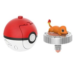 Pokémon Elf forgócsiga Gyro golyó akciófigura Pikachu Charmander Squirtle Mew Eevee indító gyerek csatajáték játékkészlet