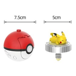 Pokémon Elf forgócsiga Gyro golyó akciófigura Pikachu Charmander Squirtle Mew Eevee indító gyerek csatajáték játékkészlet