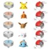 Pokémon Elf forgócsiga Gyro golyó akciófigura Pikachu Charmander Squirtle Mew Eevee indító gyerek csatajáték játékkészlet