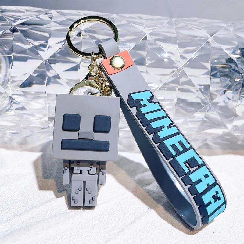 Játék Minecraft figura modelljátékok Pixel kulcstartó Az én világom rajzfilm kúszónövény baba szilikon medál kulcstartó autós há Játék Minecraft figura modelljátékok Pixel kulcstartó Az én világom rajzfilm kúszónövény baba szilikon medál kulcstartó autós há