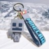 Játék Minecraft figura modelljátékok Pixel kulcstartó Az én világom rajzfilm kúszónövény baba szilikon medál kulcstartó autós há