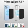 Mágneses bőr pénztárca-kártyatartó Macsafe telefontartó Magsafe iPhone 15 14 13 Pro Max Mac biztonságos telefontartóhoz