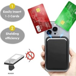 Mágneses bőr pénztárca-kártyatartó Macsafe telefontartó Magsafe iPhone 15 14 13 Pro Max Mac biztonságos telefontartóhoz