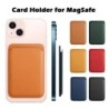 Mágneses bőr pénztárca-kártyatartó Macsafe telefontartó Magsafe iPhone 15 14 13 Pro Max Mac biztonságos telefontartóhoz