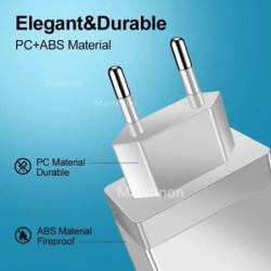4 portos USB töltő EU/US csatlakozó 3A gyors töltő adapter iPhone Samsung Xiaomi Oppo mobiltelefon fali gyors töltés 3.0 töltő