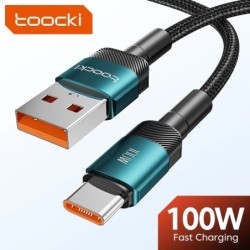 Toocki USB-C típusú kábel, gyors töltés, USB-C töltőkábel iPhone 15 14 13 12 11 Huawei P40 P30 Realme Oppo Oneplushoz, 1m 2m
