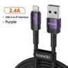Toocki USB-C típusú kábel, gyors töltés, USB-C töltőkábel iPhone 15 14 13 12 11 Huawei P40 P30 Realme Oppo Oneplushoz, 1m 2m