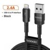 Toocki USB-C típusú kábel, gyors töltés, USB-C töltőkábel iPhone 15 14 13 12 11 Huawei P40 P30 Realme Oppo Oneplushoz, 1m 2m