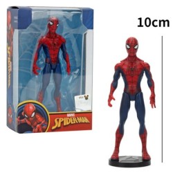 17 cm-es Marvel Spiderman Hulk Ironman Anime akciófigura játék karácsonyi ajándék pvc mozgatható ízületek világító modell játéko