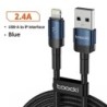 Toocki USB-C típusú kábel, gyors töltés, USB-C töltőkábel iPhone 15 14 13 12 11 Huawei P40 P30 Realme Oppo Oneplushoz, 1m 2m