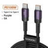 Toocki USB-C típusú kábel, gyors töltés, USB-C töltőkábel iPhone 15 14 13 12 11 Huawei P40 P30 Realme Oppo Oneplushoz, 1m 2m