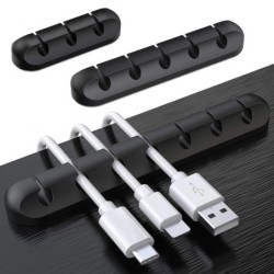 NNBILI szilikon USB kábelrendező kábeltekercselő asztali rendezett kezelőkapcsok kábeltartó egér fejhallgató vezetékrendezőhöz