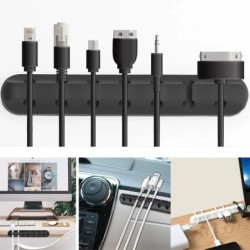 NNBILI szilikon USB kábelrendező kábeltekercselő asztali rendezett kezelőkapcsok kábeltartó egér fejhallgató vezetékrendezőhöz