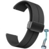 20 mm-es 22 mm-es szíj Samsung Galaxy Watch 6/4/5 Pro/Classic/Gear S3/Active 2 Sport szilikon mágneses csattal Huawei GT 2 2e 3 