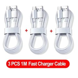 3 db 100 W-os 6A-os USB C típusú USB kábel, szupergyors töltővonal Xiaomi, Samsung, Huawei, Honor készülékekhez, gyors töltő USB