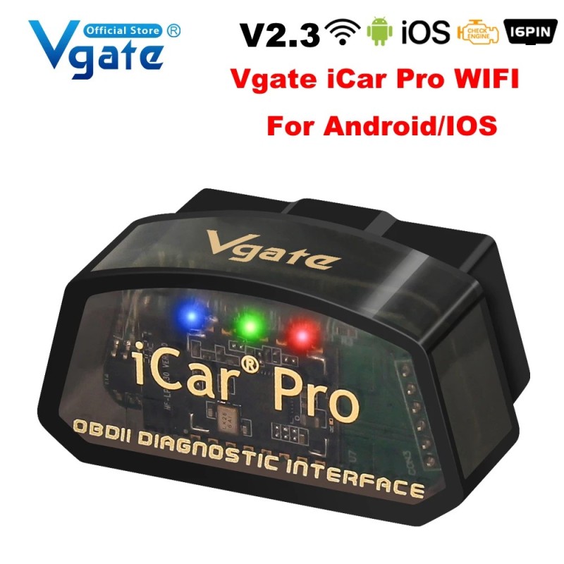 Vgate iCar Pro elm327 V2.3 OBD 2 OBD2 autódiagnosztikai eszközök WIFI Bluetooth 4.0 Android/IOS BT3.0 Android ODB2 autós szkenne Vgate iCar Pro elm327 V2.3 OBD 2 OBD2 autódiagnosztikai eszközök WIFI Bluetooth 4.0 Android/IOS BT3.0 Android ODB2 autós szkenne