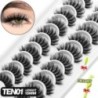 GROINNEYA 5/10 pár 3D Mink Lashes Faux Mink bolyhos szempilla Soft Full Thick Wispy Eyelash drámai műszempilla smink