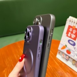 Eredeti Magsafe mágneses tok iPhone 16 13 12 11 14 15 Pro Max matt ütésálló borításhoz, vezeték nélküli töltő telefon tartozékok