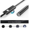 7.0 mm-es C típusú endoszkóp kamera IP67 vízálló 6 LED-es állítható USB Android rugalmas vizsgáló boreszkóp kamerák telefonhoz é