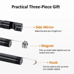 7.0 mm-es C típusú endoszkóp kamera IP67 vízálló 6 LED-es állítható USB Android rugalmas vizsgáló boreszkóp kamerák telefonhoz é