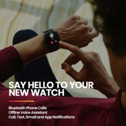 Új Zeblaze Btalk 3 Plus hanghívásos okosóra 1,39 hüvelykes nagyméretű HD színes kijelzővel, fitneszkövető okosóra férfiaknak és 