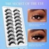 GROINNEYA 5/10 pár 3D Mink Lashes Faux Mink bolyhos szempilla Soft Full Thick Wispy Eyelash drámai műszempilla smink