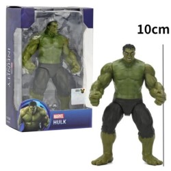 17 cm-es Marvel Spiderman Hulk Ironman Anime akciófigura játék karácsonyi ajándék pvc mozgatható ízületek világító modell játéko