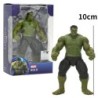 17 cm-es Marvel Spiderman Hulk Ironman Anime akciófigura játék karácsonyi ajándék pvc mozgatható ízületek világító modell játéko