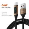 Toocki Type C - Type C kábel 100 W PD gyorstöltő töltő USB C - USB C kijelző kábel Xiaomi POCO F3 Realme Macbook iPad készülékhe