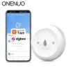 ONENUO Tuya ZigBee WiFi intelligens vízérzékelő szivárgásérzékelő árvízszivárgás-riasztó intelligens életvezérlés Zigbee átjáróv