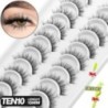 GROINNEYA 5/10 pár 3D Mink Lashes Faux Mink bolyhos szempilla Soft Full Thick Wispy Eyelash drámai műszempilla smink