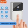 Tuya WiFi video csengő vezeték nélküli HD kamera infravörös riasztó biztonsági intelligens otthoni ajtócsengő WiFi kaputelefon o