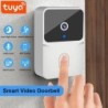 Tuya WiFi video csengő vezeték nélküli HD kamera infravörös riasztó biztonsági intelligens otthoni ajtócsengő WiFi kaputelefon o