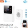Tuya WiFi video csengő vezeték nélküli HD kamera infravörös riasztó biztonsági intelligens otthoni ajtócsengő WiFi kaputelefon o
