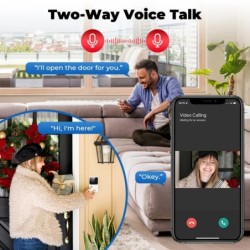 Tuya WiFi video csengő vezeték nélküli HD kamera infravörös riasztó biztonsági intelligens otthoni ajtócsengő WiFi kaputelefon o