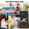 Tuya WiFi video csengő vezeték nélküli HD kamera infravörös riasztó biztonsági intelligens otthoni ajtócsengő WiFi kaputelefon o