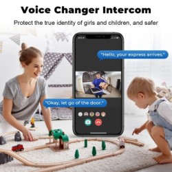 Tuya WiFi video csengő vezeték nélküli HD kamera infravörös riasztó biztonsági intelligens otthoni ajtócsengő WiFi kaputelefon o